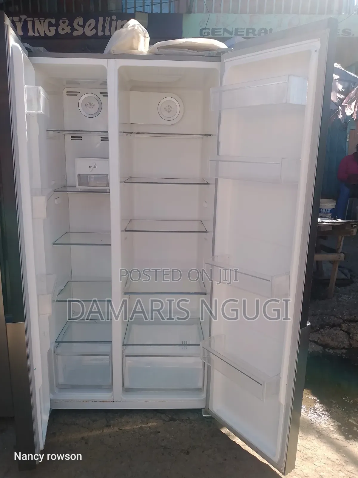 Von Side by Side Refrigerator (Gray)