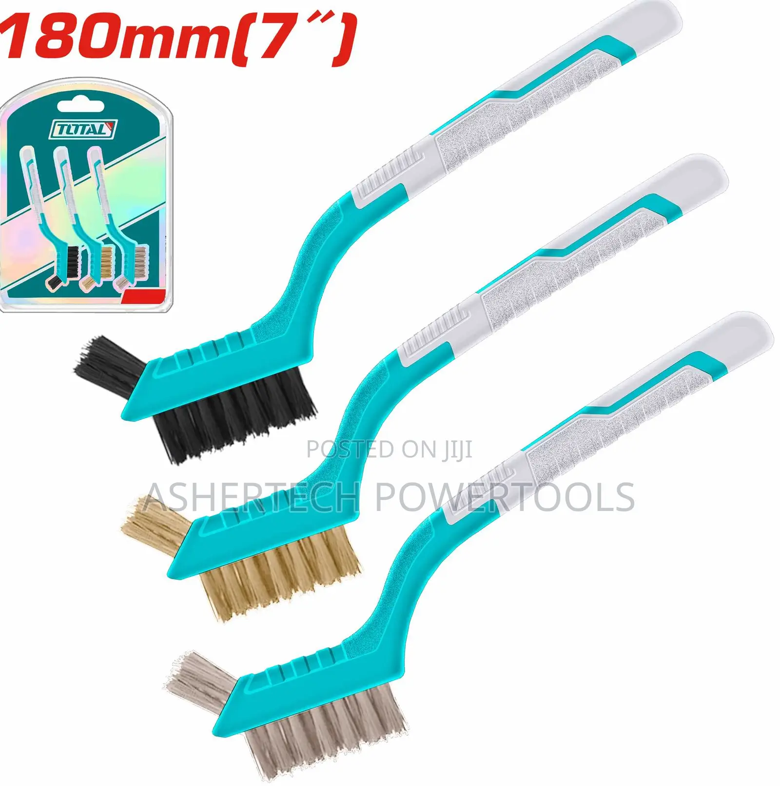Total Tac38033 3pcs Abrasive Brush Set Size:180mm(7")