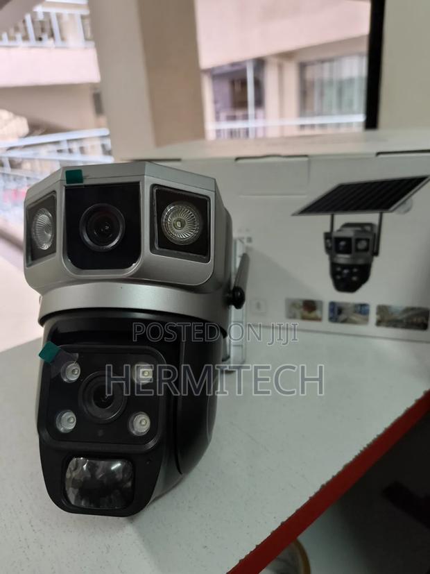 Dual Lens Wifi Model CCTV Solar Powered PTZ CCTV