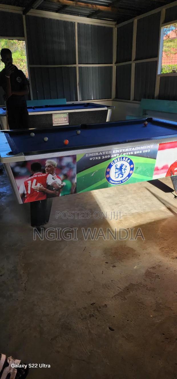 Marble Top Pool Table - thumbnail 2