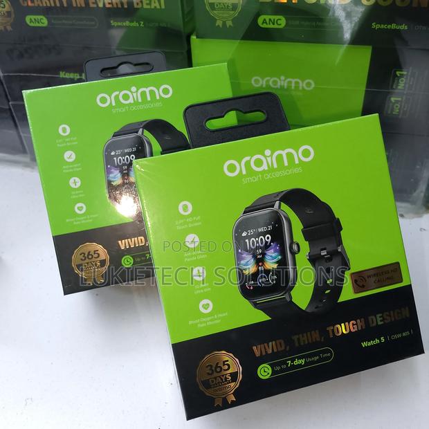Smart Watch 5 Oraimo, Charging Time 3 Hours, Normal Usage 7 Days - thumbnail 2
