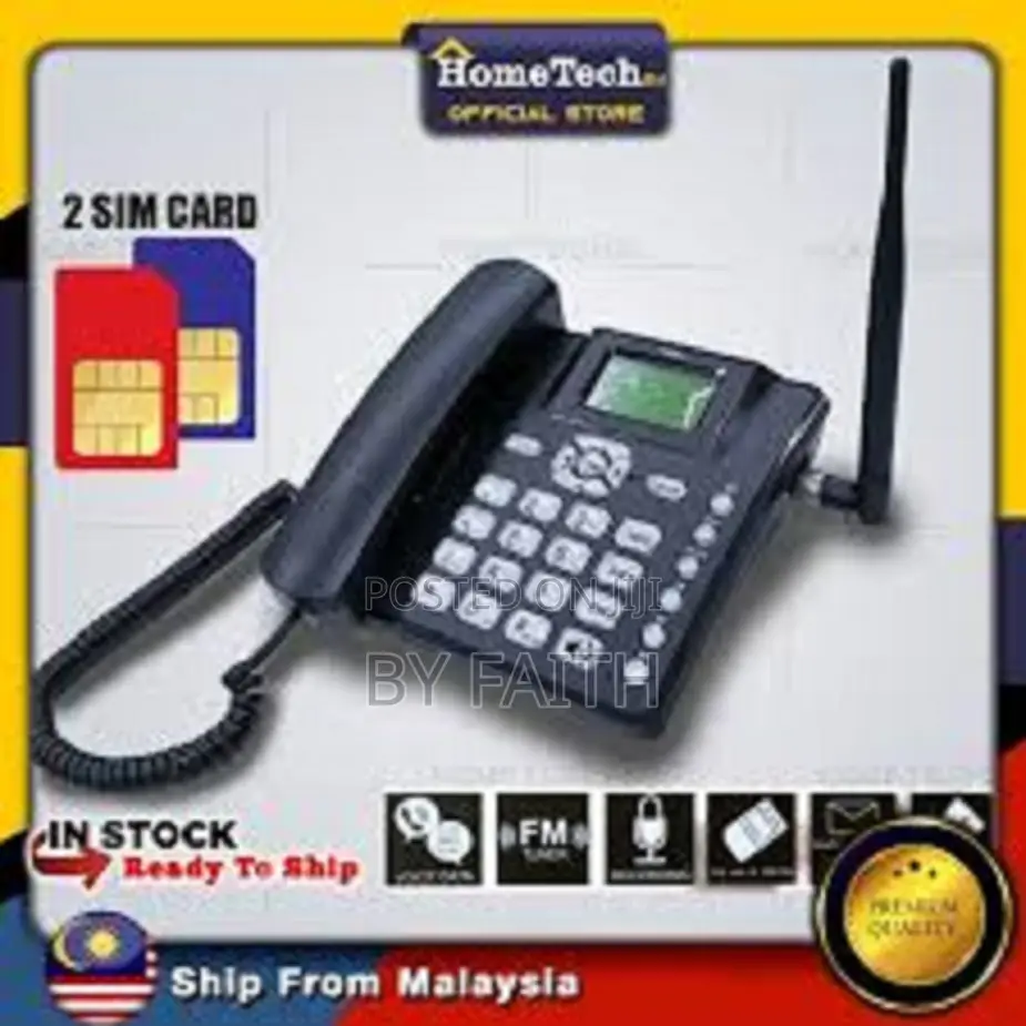 GSM Deskphone 6588 Dual Simcard Rechargeable