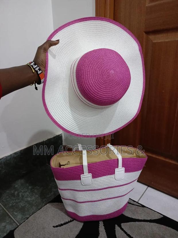 *Summer Straw Woven Beach Bag and Hat - thumbnail 3