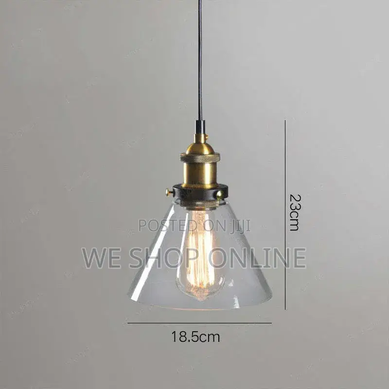 Glass Funnel Pendant Light