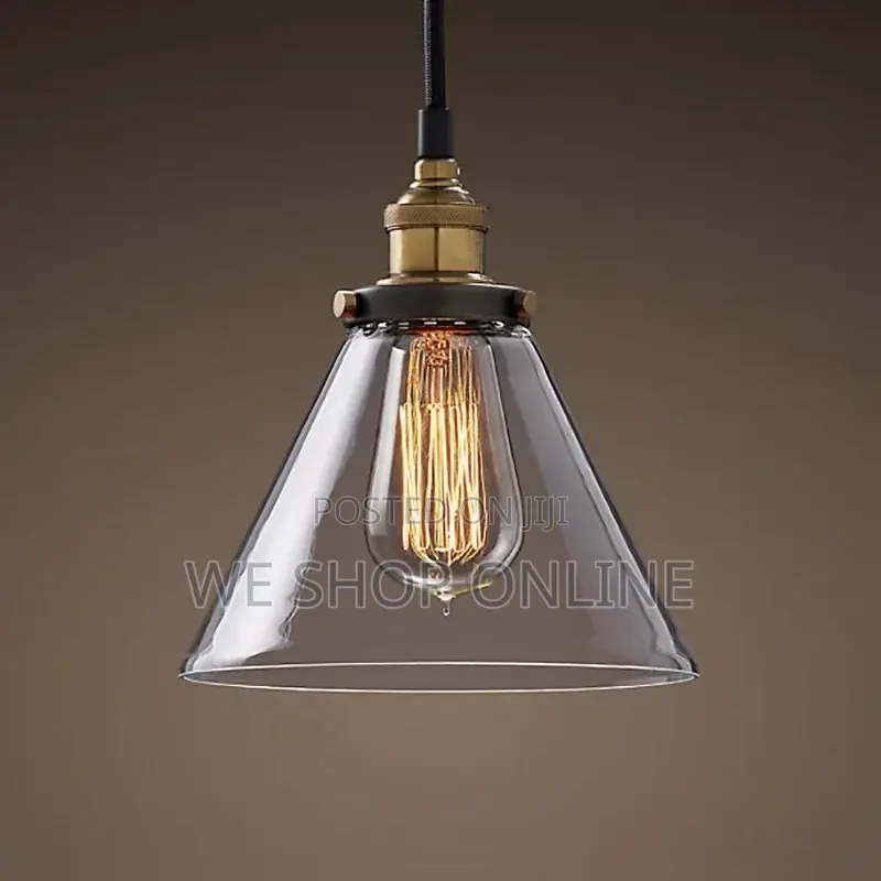 Glass Funnel Pendant Light