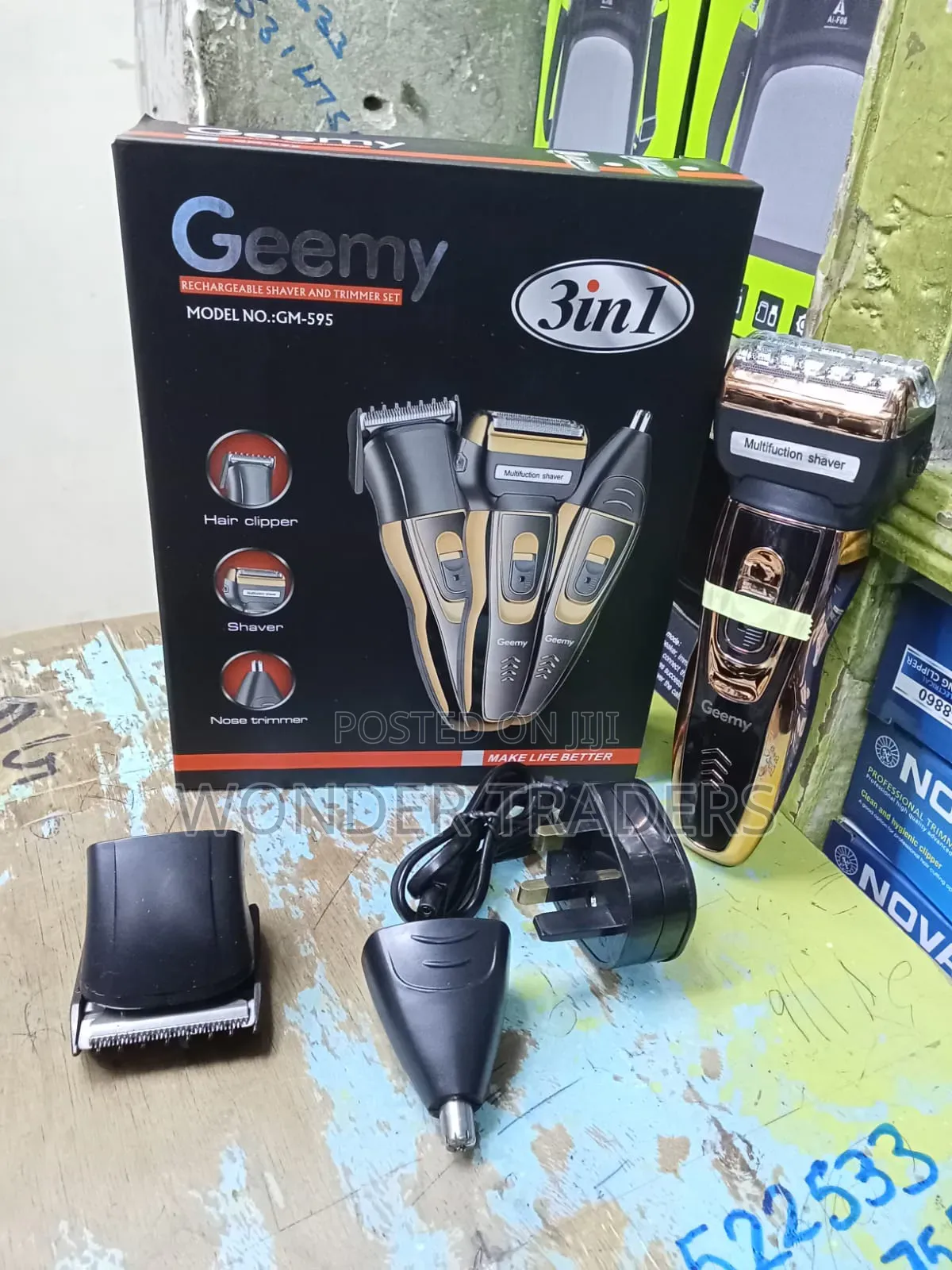 *Geemy Shavers3in1 Rechargeable Shaver And Trimmer Set.*Rechargeable