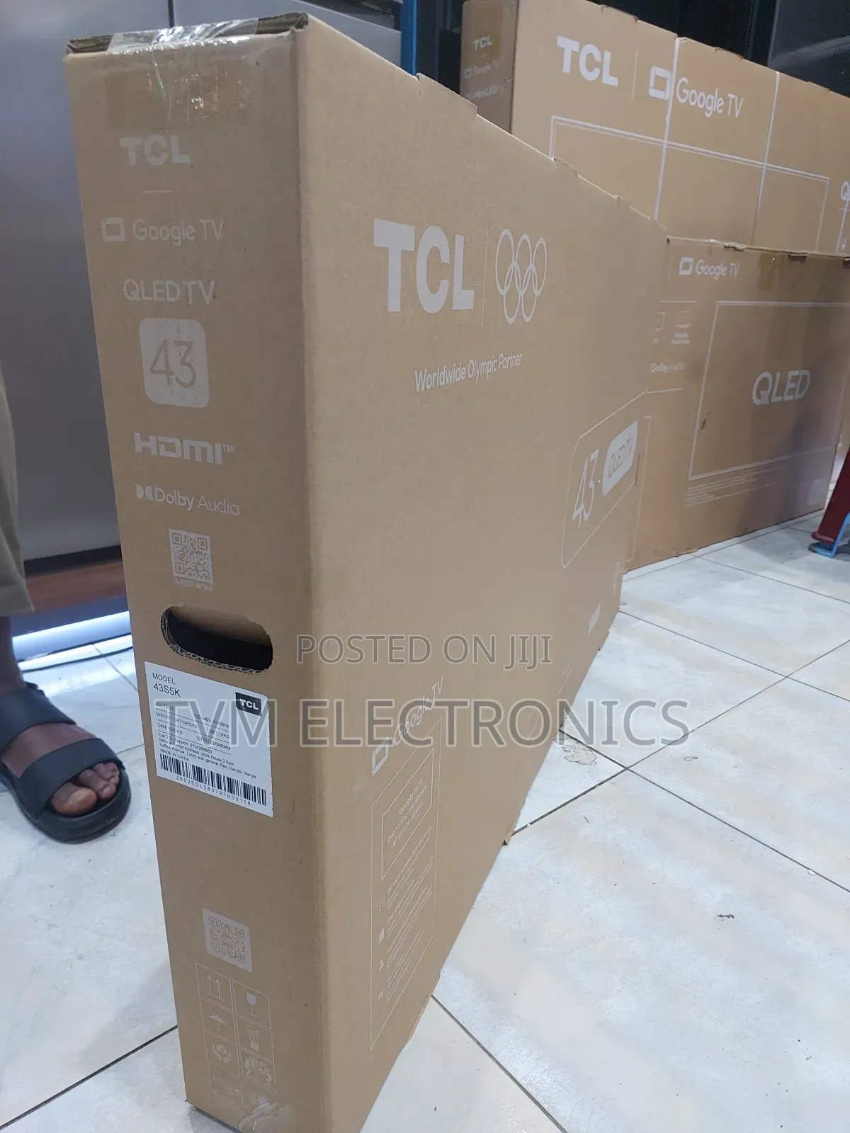 TCL 43s5k 43-Inch Qled Google Tv Smart Android FHD HDR 10 Dolby Audio