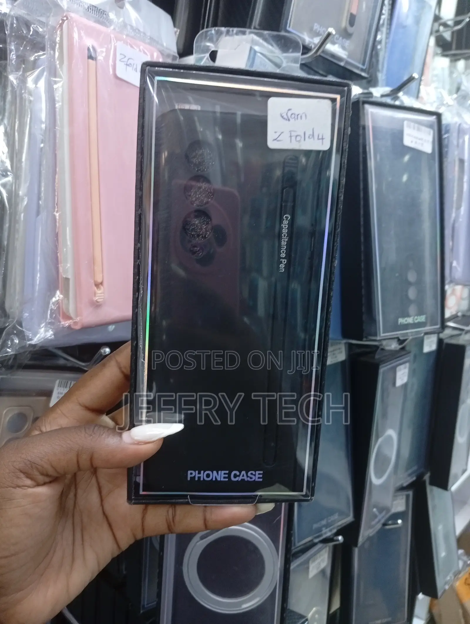 Samsung Galaxy Z Fold4 Case That Includes a Capacitance Stylus Pen.
