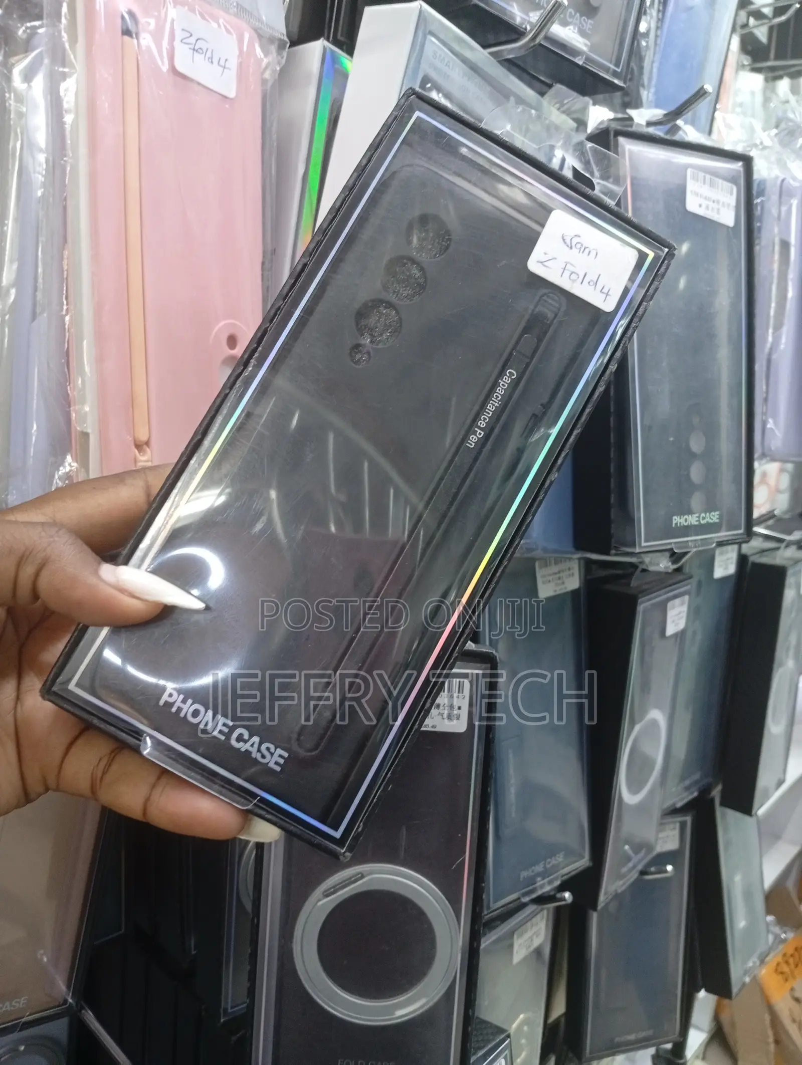 Samsung Galaxy Z Fold4 Case That Includes a Capacitance Stylus Pen.