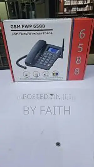 Time Display GSM 6588 Dual Sim GSM Fixed Landline Desktop Phone