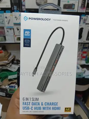 This Is a Powerology 6-in-1 Slim Usb-C Hub Adapter.
