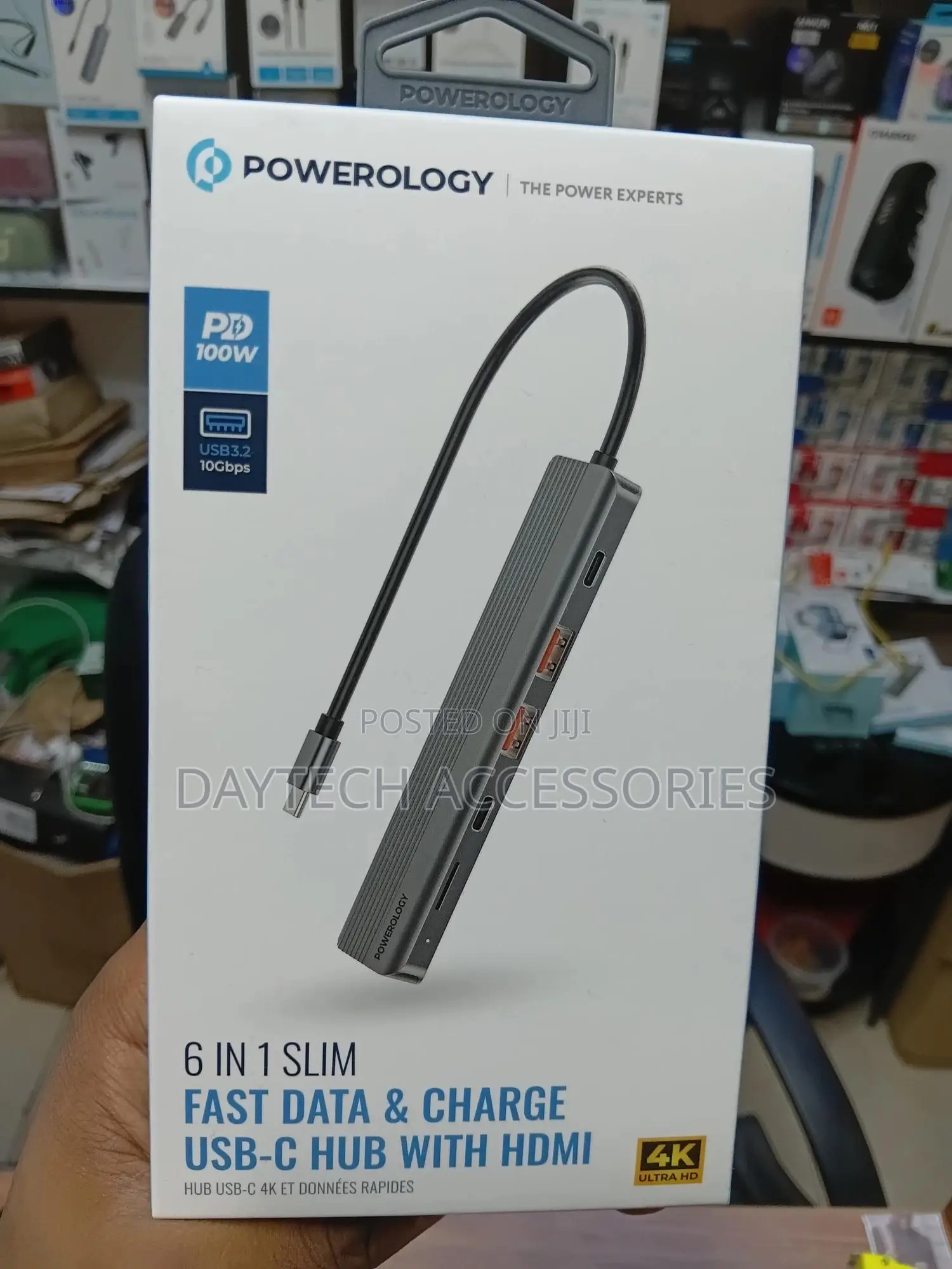 This Is a Powerology 6-in-1 Slim Usb-C Hub Adapter.