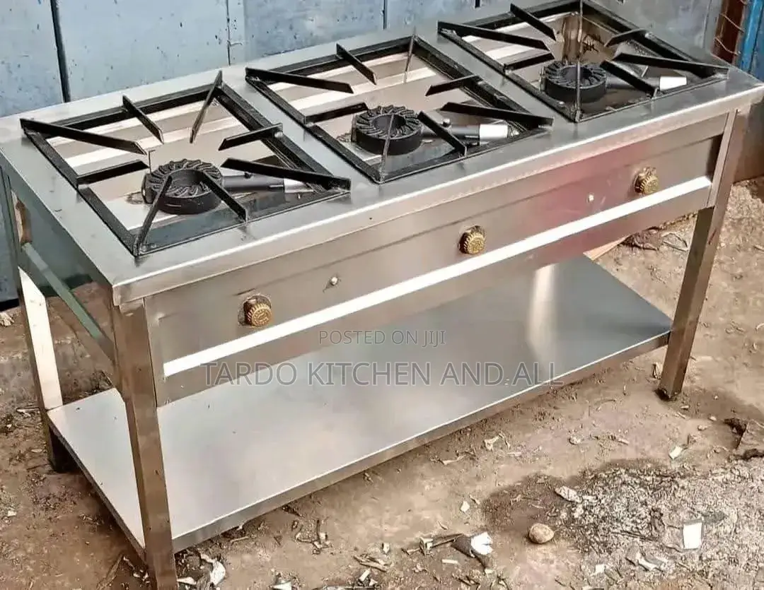 Stainless Steel Three Burner