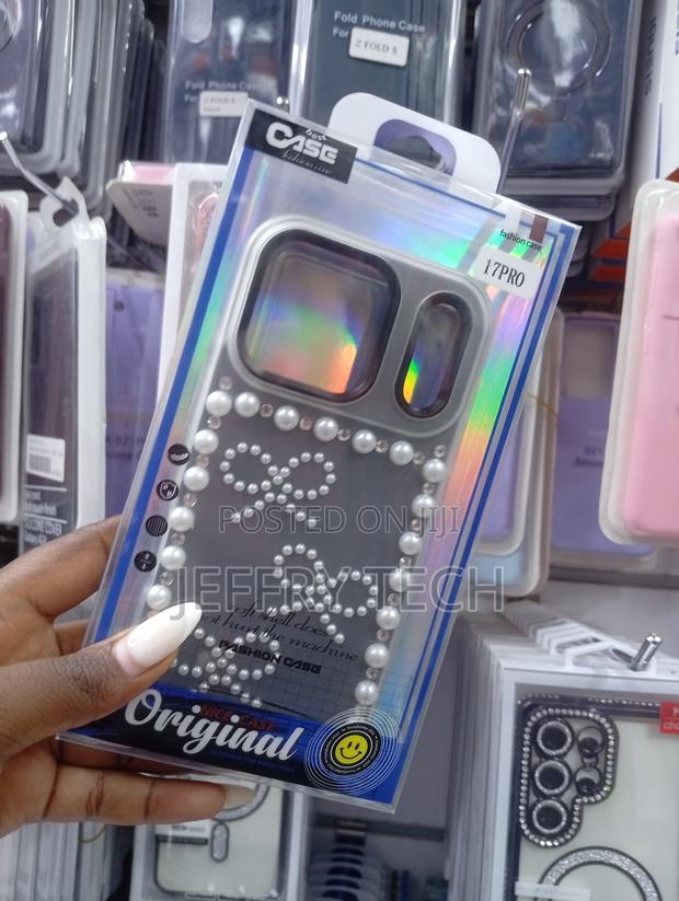 iPhone 17 Pro 3d Pearl Bow Rhinestone Phone Case, - thumbnail 2
