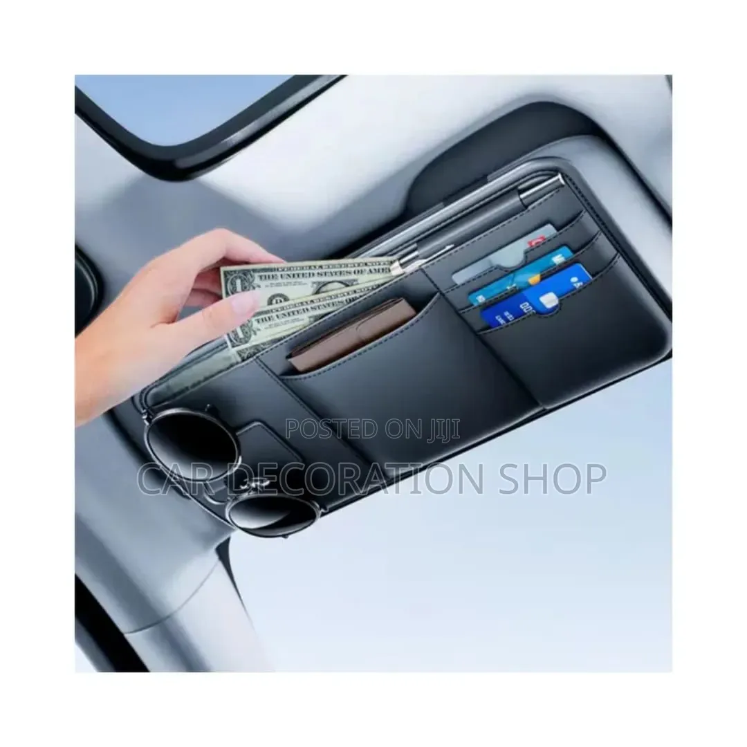 Black Multifunctional Essential Document Car Sun Visor Organizer