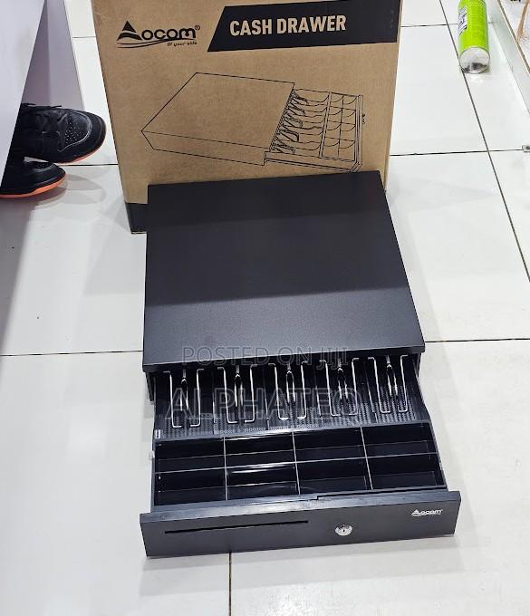 Cash Drawer Box With Coin and Note Compartments 5 Slots