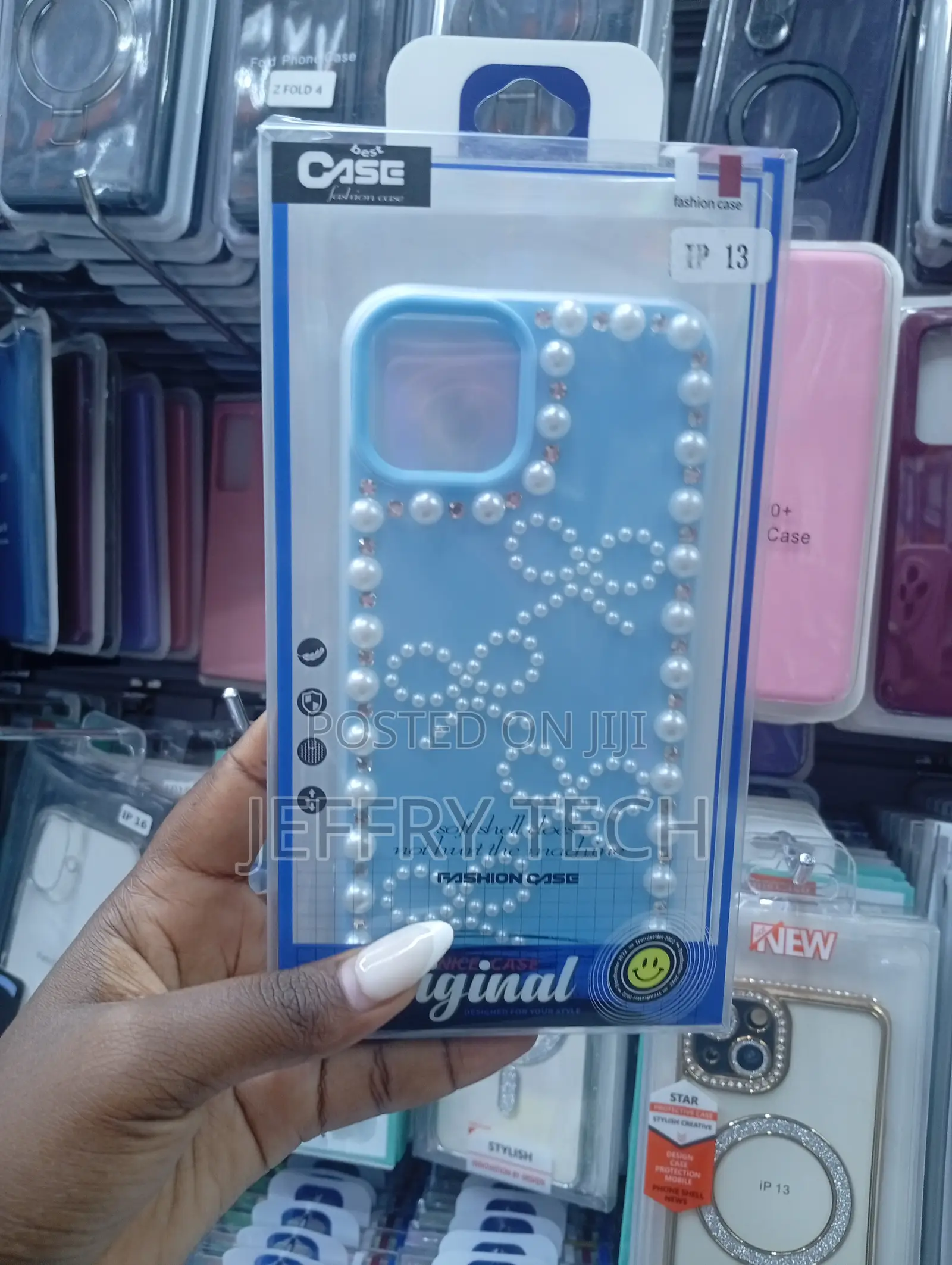 iPhone 13 Decorative Pearl Bow Princess Phone Case