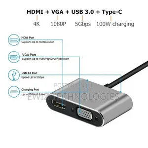 4 in 1 Usb Type C Converter