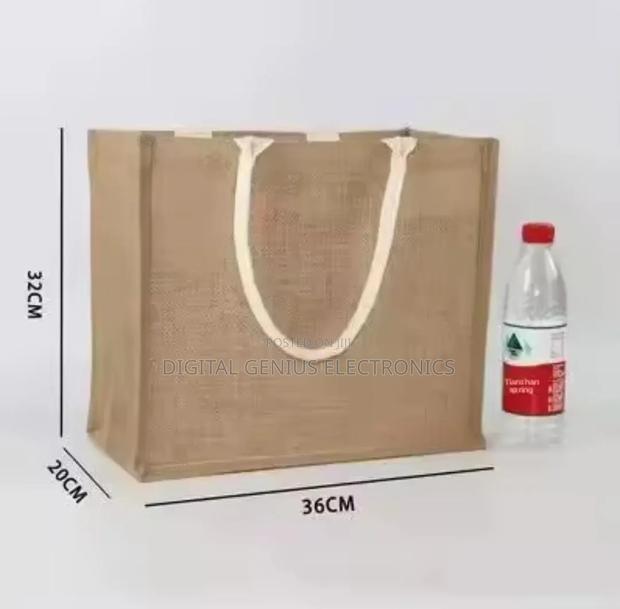 * Linen Reusable Eco Friendly Shopping Jute Bags - thumbnail 4