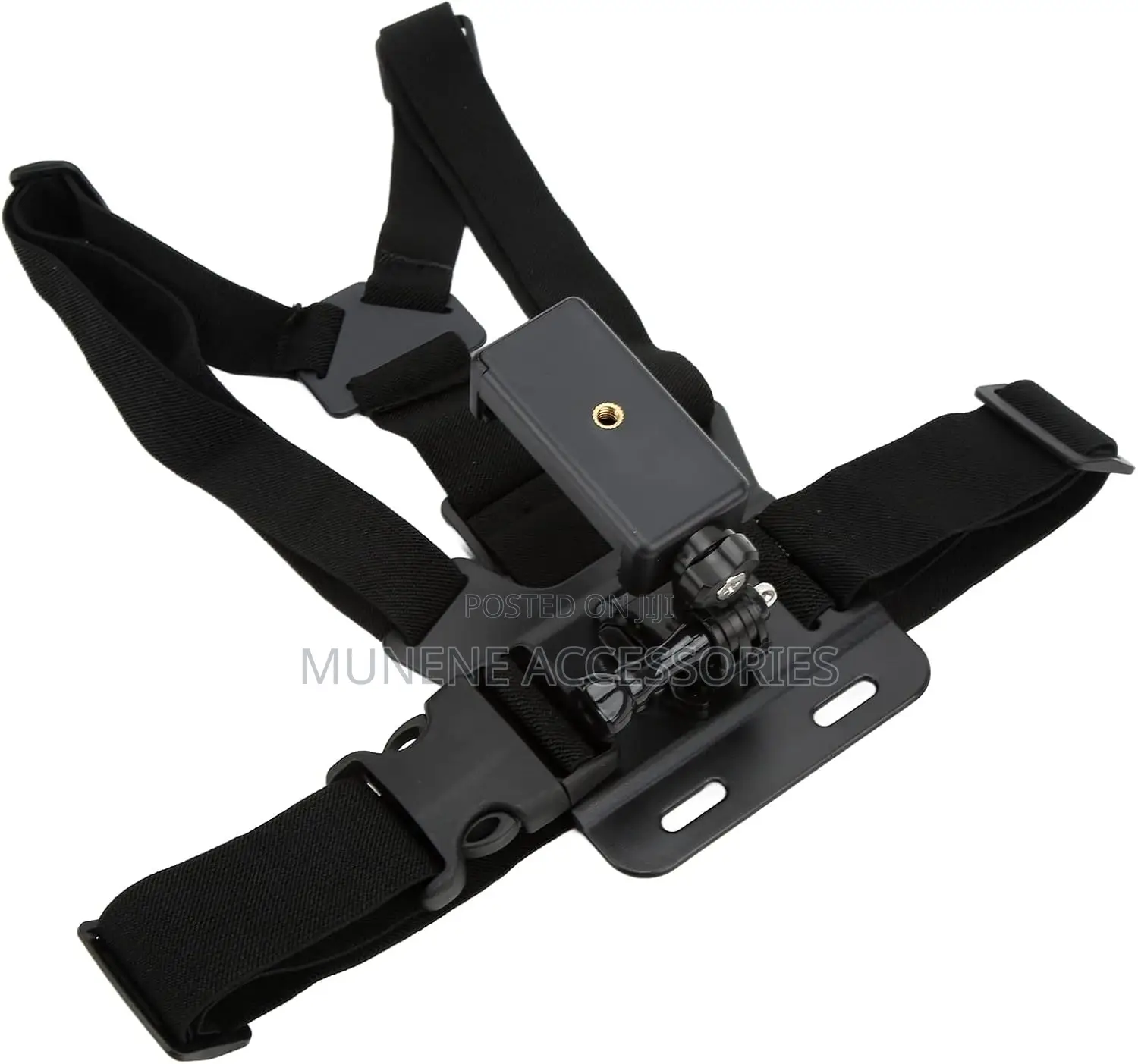 Chest Phone Mount Strap Harness Adjustable With Phone Clip Holder