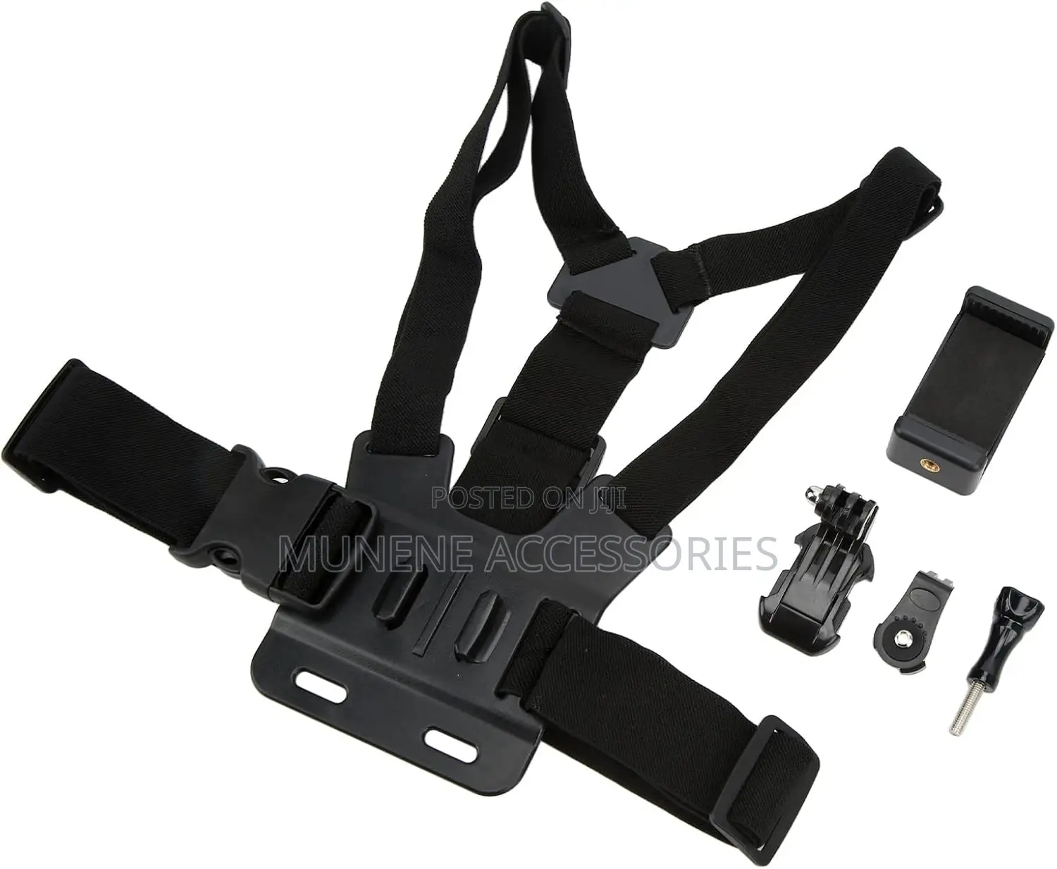 Chest Phone Mount Strap Harness Adjustable With Phone Clip Holder
