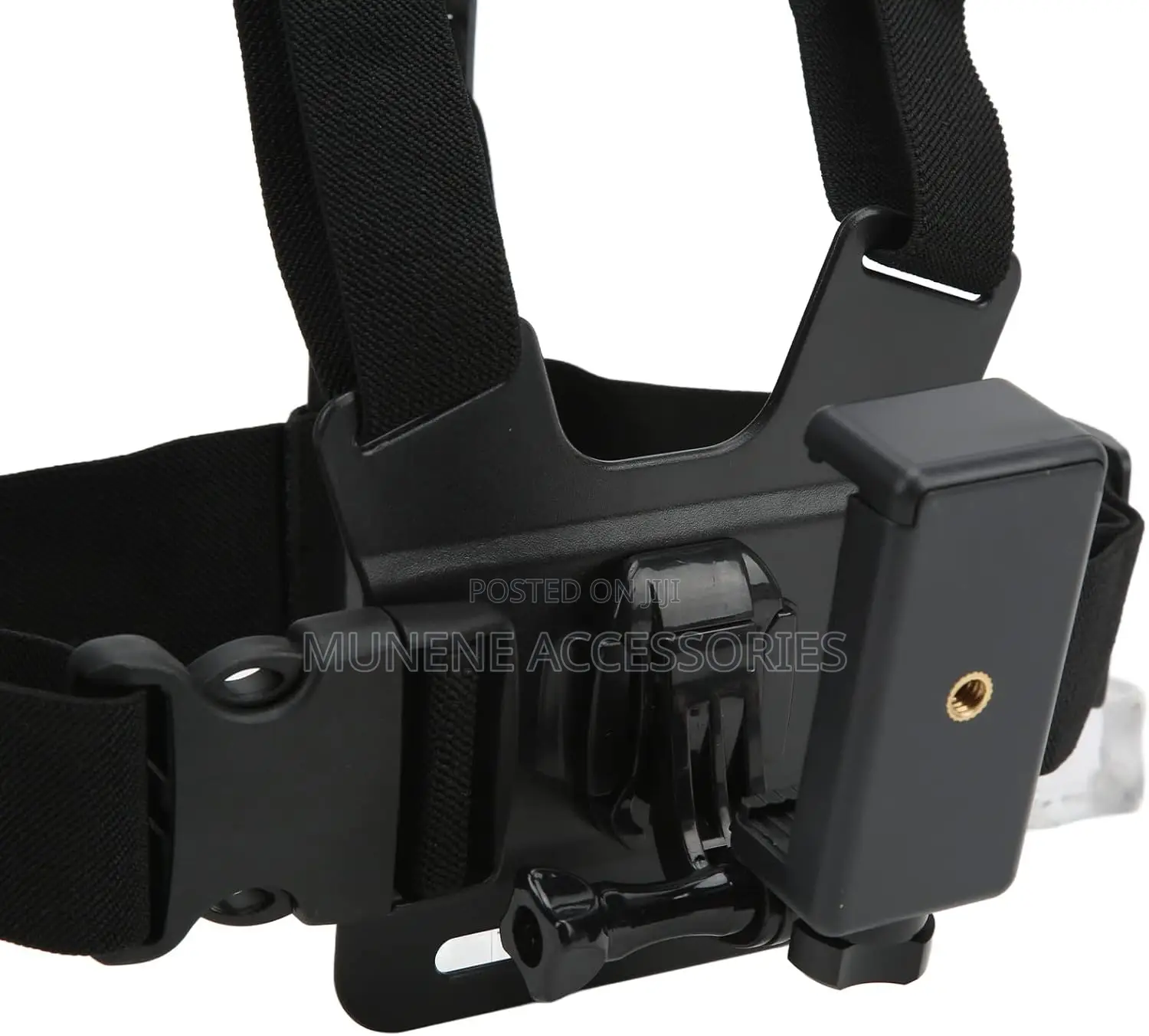 Chest Phone Mount Strap Harness Adjustable With Phone Clip Holder