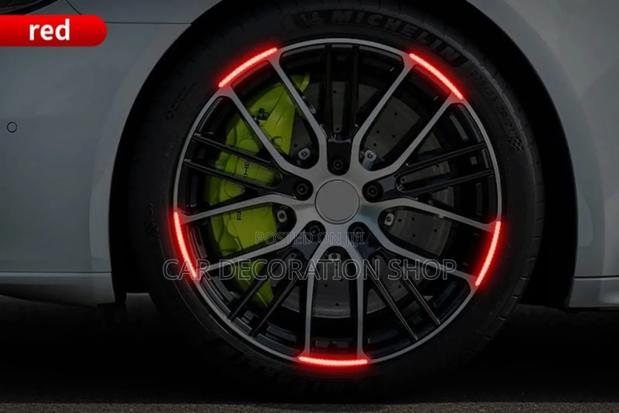 5stickers *4 Tires Tire Wheel Rims for Decoration and Safety