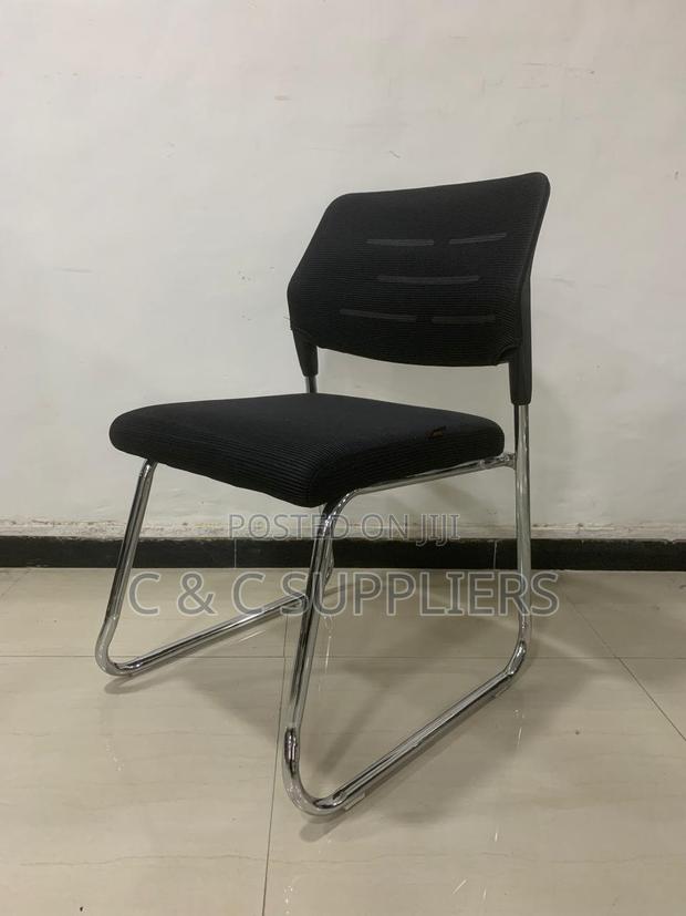 Office Guest Chairs; Armless Executive Mesh Office Visitor Seat - thumbnail 2