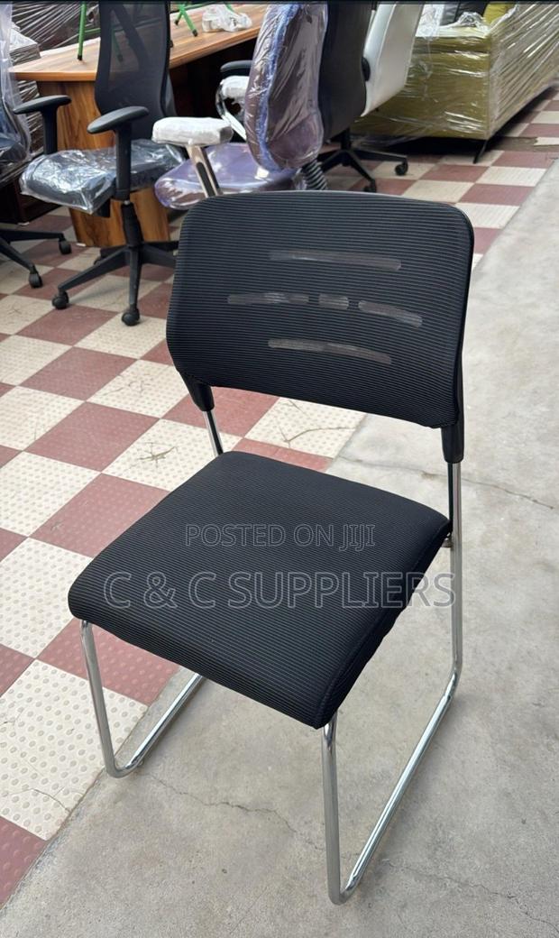 Office Guest Chairs; Armless Executive Mesh Office Visitor Seat - thumbnail 6