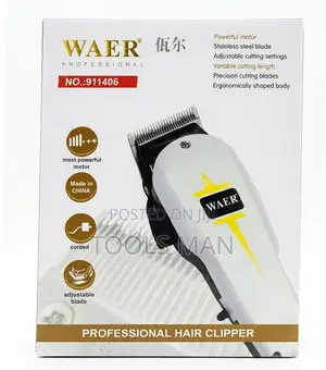 Waer Corded Hair Clipper/Shaver.Heavy Duty Motor Shaving Machine