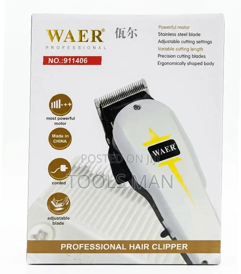 Waer Corded Hair Clipper/Shaver.Heavy Duty Motor Shaving Machine