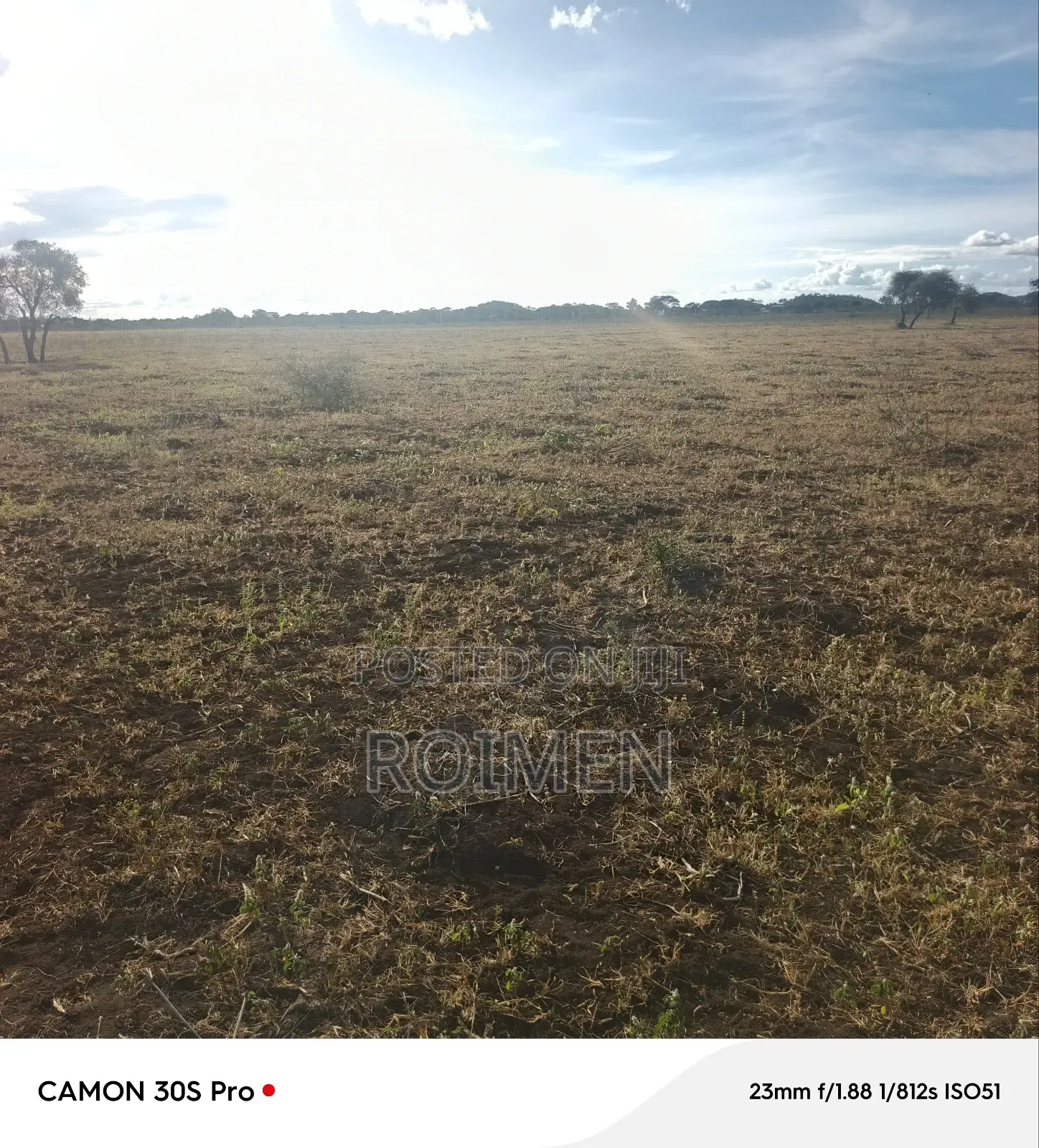10 Acres Land With Water Supply and Few Meters From Main Road