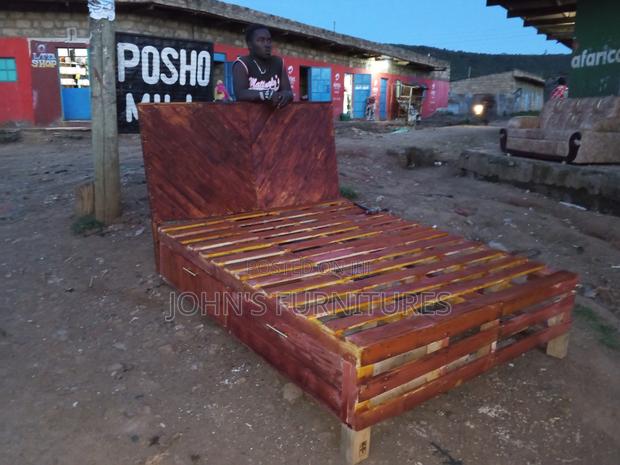 Brown Mahogany Bed 5x6
