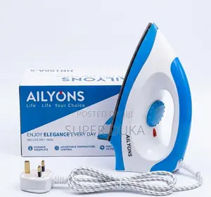 Ailyons Hd198a-S 1000w Dry Iron Box - Non-Stick Stainless Soleplate