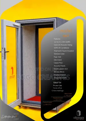 Single Person Office Pod (Phone Booth)