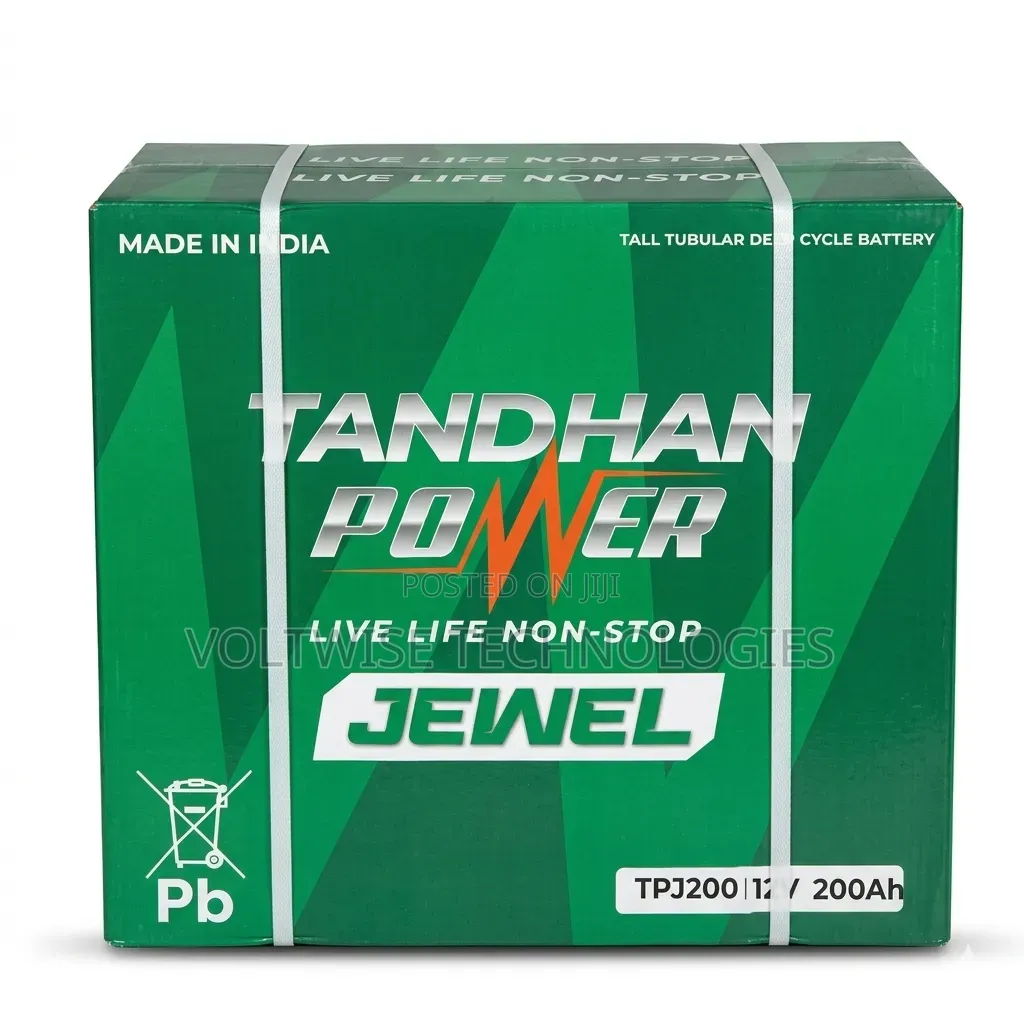 Tandhan Power Jewel 200ah Tall Tubular Battery