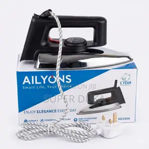 Ailyons Hd-199a Electric Dry Iron Box 1000w - Non-Stick Durable