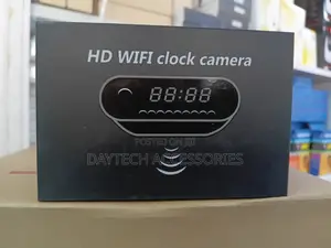 Wifi Table Clock Mini Security Camera With Digital Display