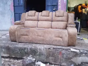 Brown Semi Recliner Sofa Seat