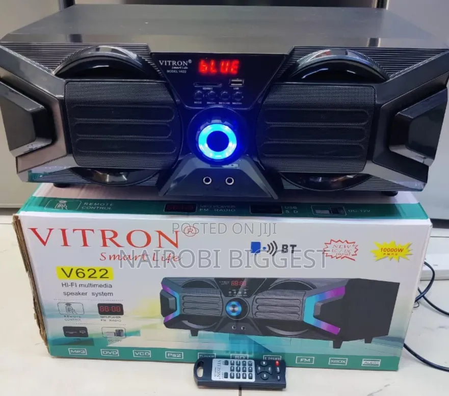 *Vitron Xbox Speaker With Bluetooth,Usb,Mp3, Fm Radio Ac/Dc V622