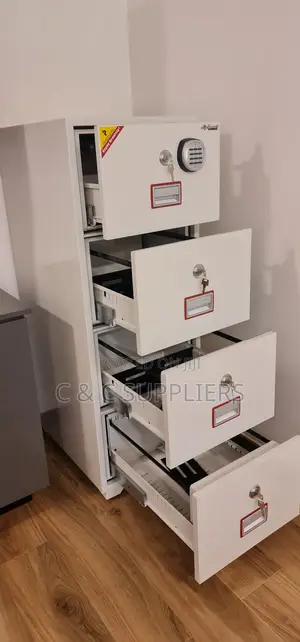 Storage Cabinets; 4-Drawers Fireproof Seek Cabinet