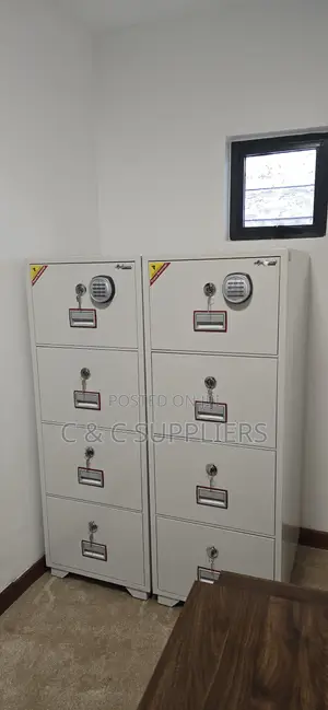 Storage Cabinets; 4-Drawers Fireproof Seek Cabinet