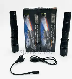 288 Multifunction Led Flashlight: 3-in-1 Rechargeable Laser Torch
