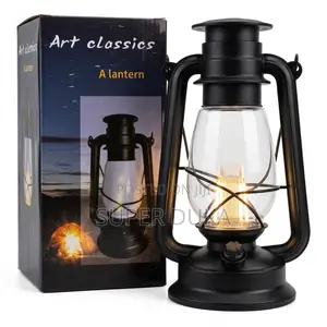 Art Classics Vintage Led Lantern –Solar Usb Rechargeable Lamp