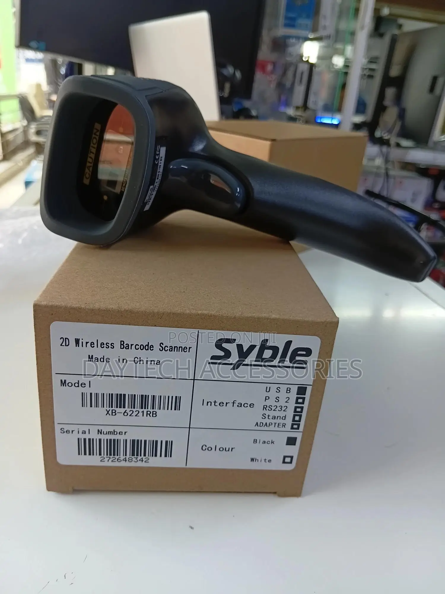 Syble Wireless 1d/2d Handheld Barcode Scanner - Black