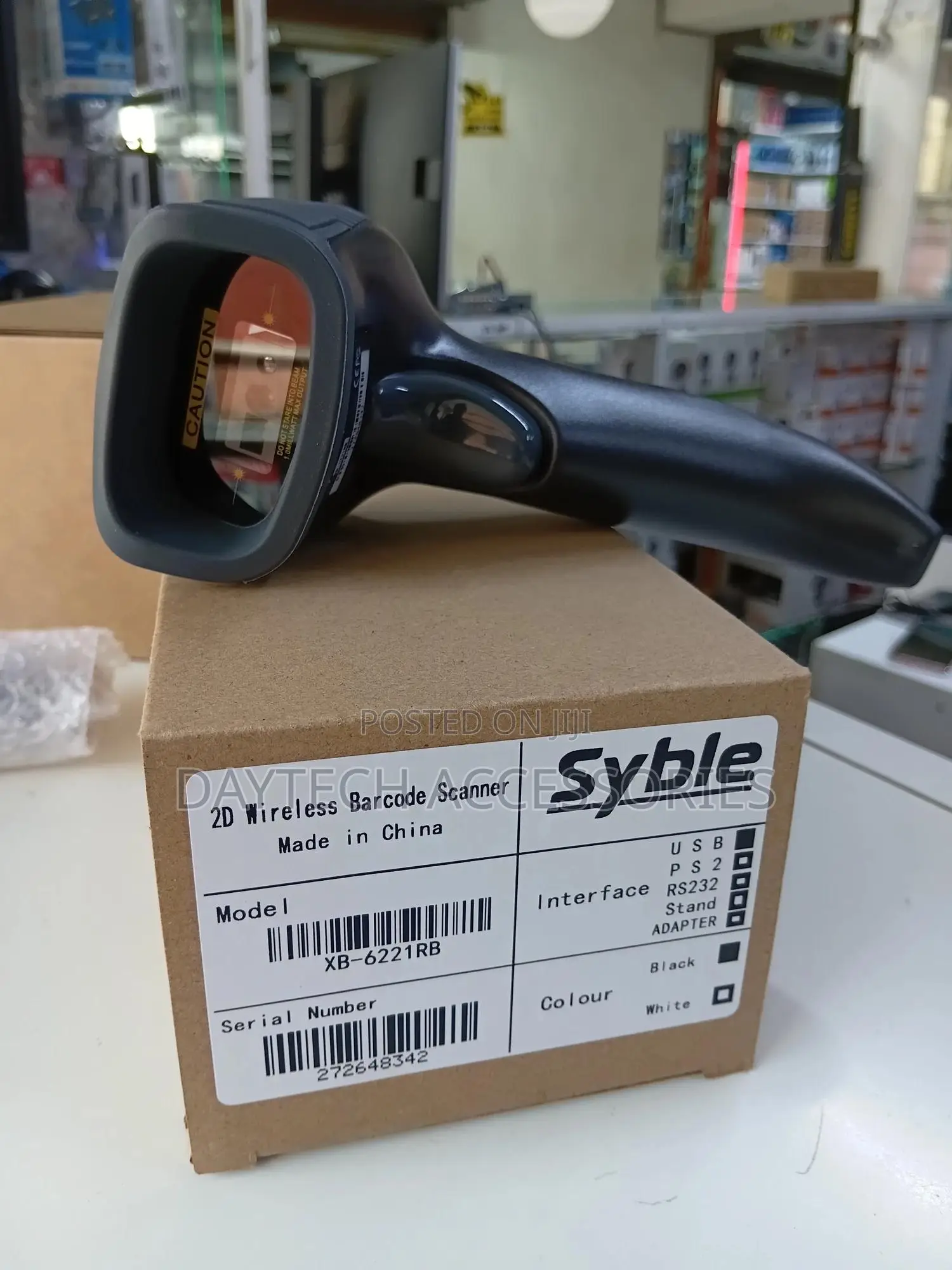 Syble Wireless 1d/2d Handheld Barcode Scanner - Black