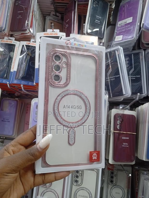 Samsung Galaxy A14 4g/5g Glittery, Magnetic Phone Case