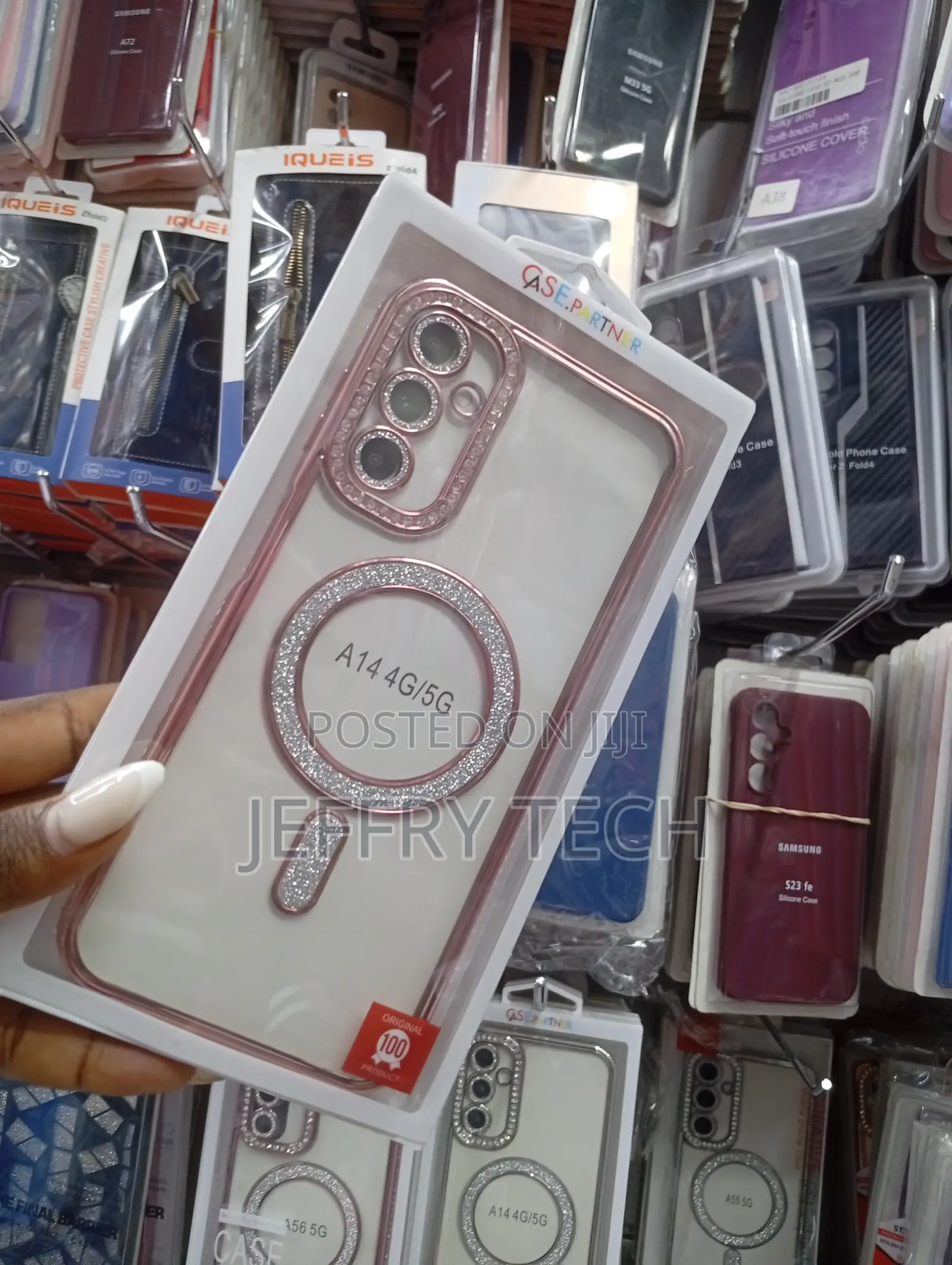 Samsung Galaxy A14 4g/5g Glittery, Magnetic Phone Case