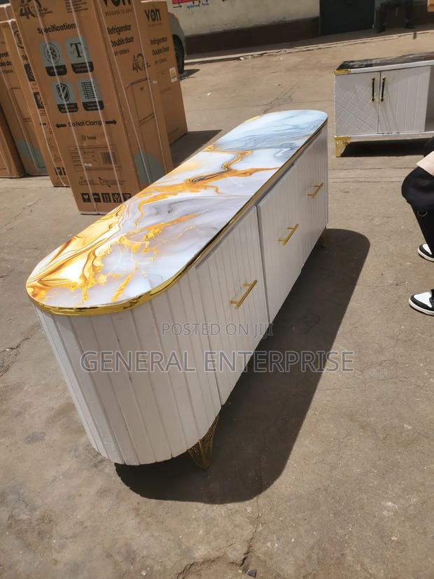 Executive 6ft Tv Stand With Marble Topping