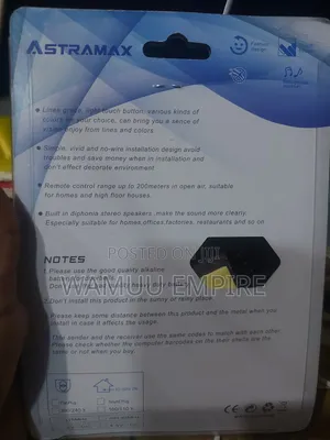 Astramax Digital Wireless Doorbell Kit.